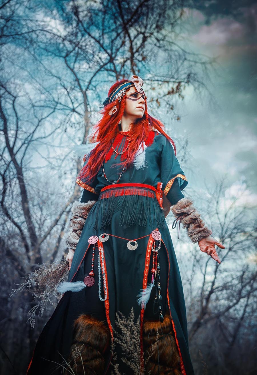 Girls in Slavic costumes underwear in Yokohama