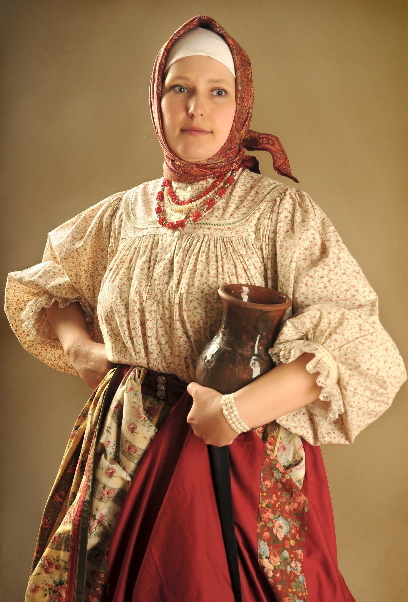 Girls in Slavic costumes in Yokohama